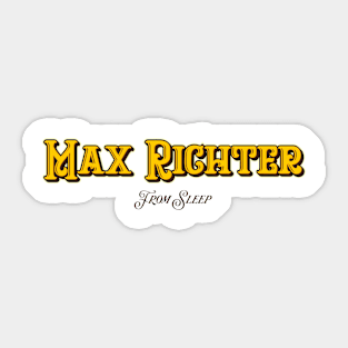 Max Richter From Sleep Sticker